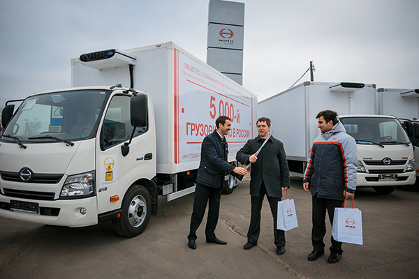 Продан пятитысячный автомобиль HINO в России